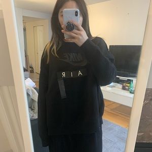 Black Nike Sweatshirt with Side Zipper!